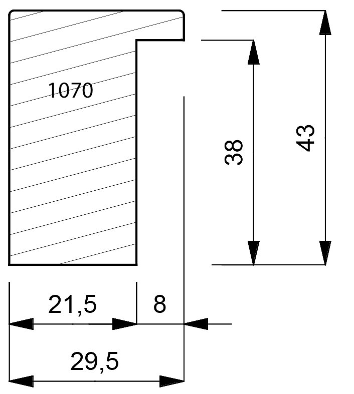 1070 Deep Box Moulding