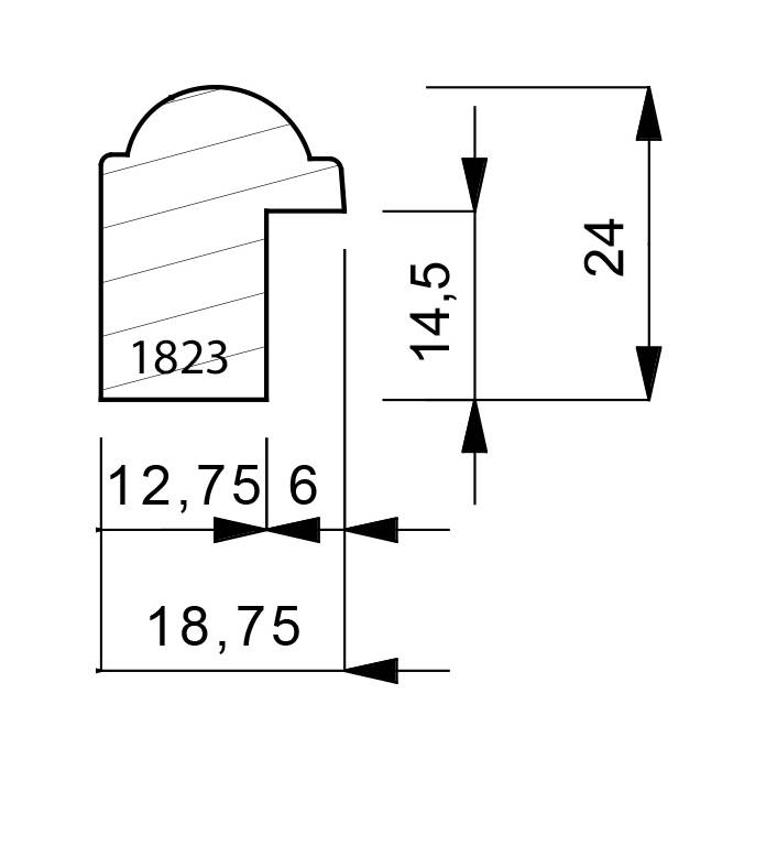 1823 Hand Finished Moulding