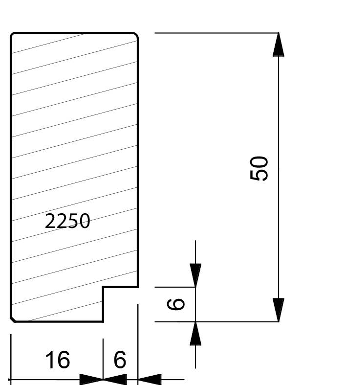 2250 Deep Box Moulding