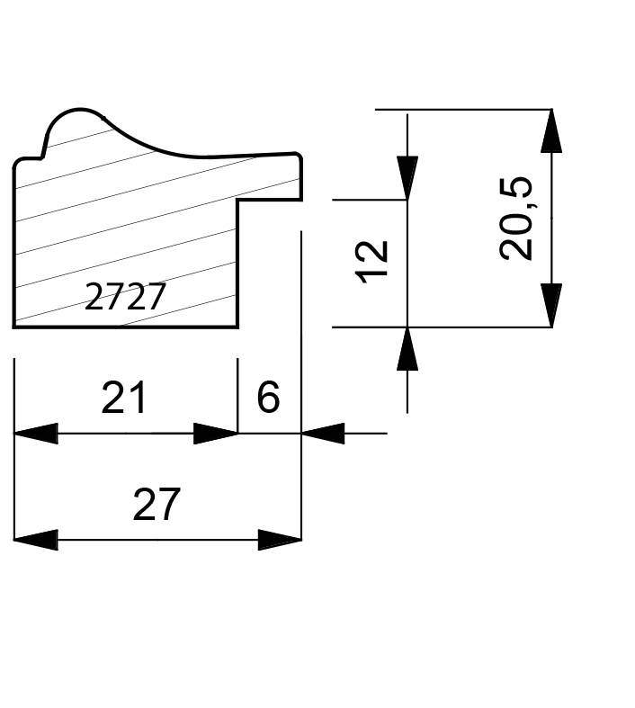 2727 French Ornamental Moulding