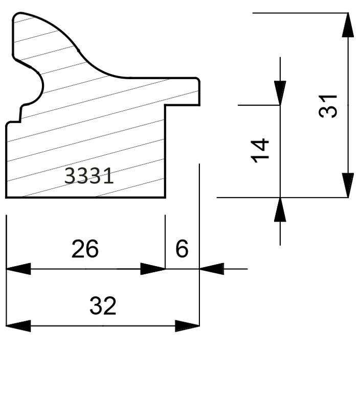 3331 Flemish Ornamental Moulding