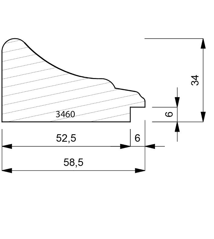 3460 Scoop & Slip Moulding