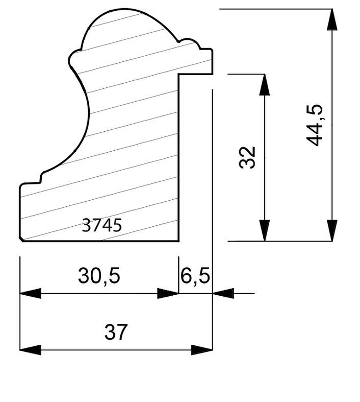 3745 Traditional Cap Moulding