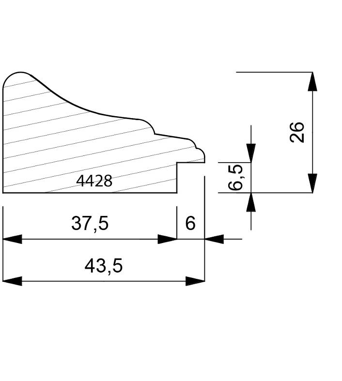 4428 Scoop & Slip Moulding