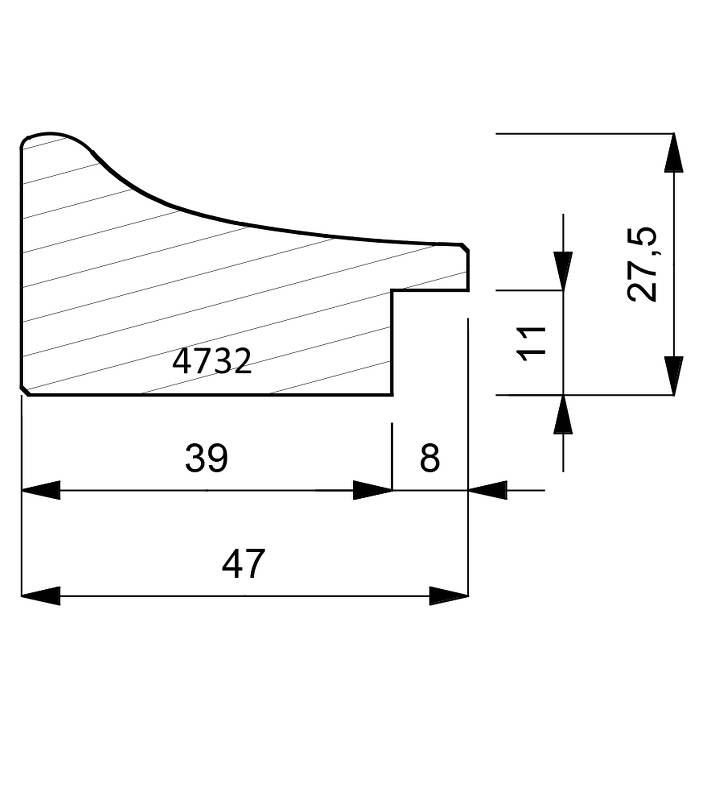 4732 Scoop Moulding