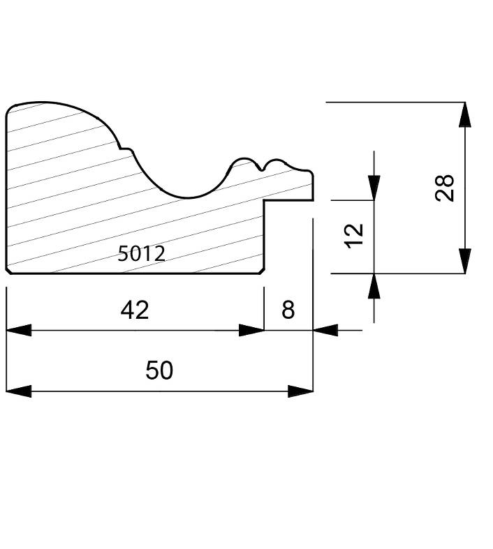 5012 Hand Finished Moulding