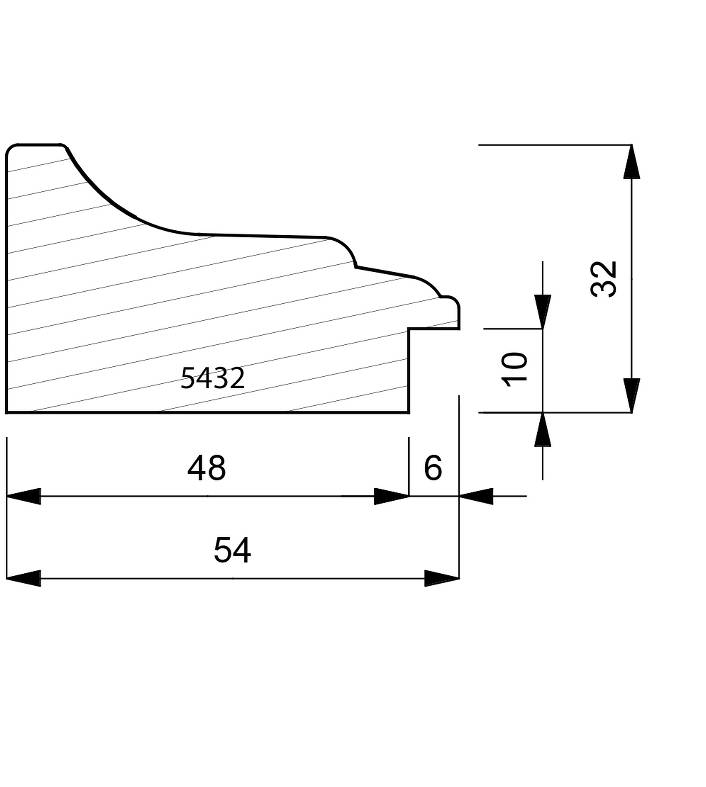 5432 Scoop & Slip Moulding