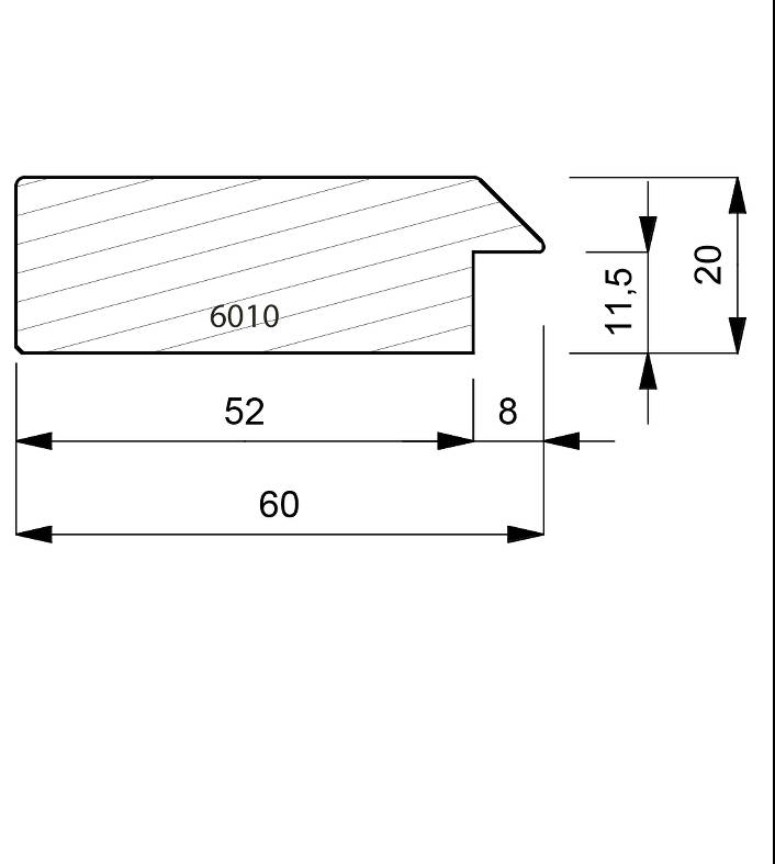 6010 Flat Case Moulding