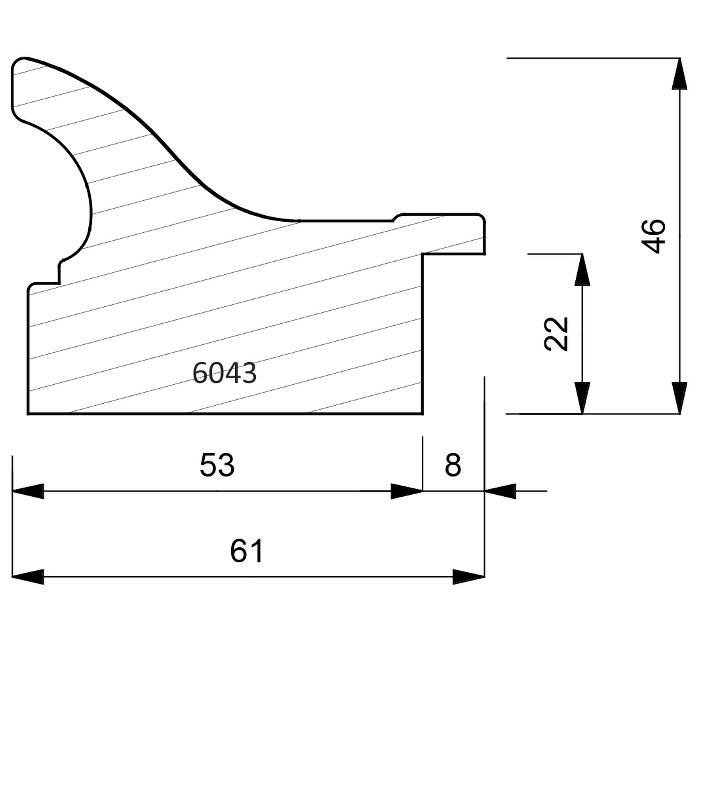 6043 Flemish Ornamental Moulding