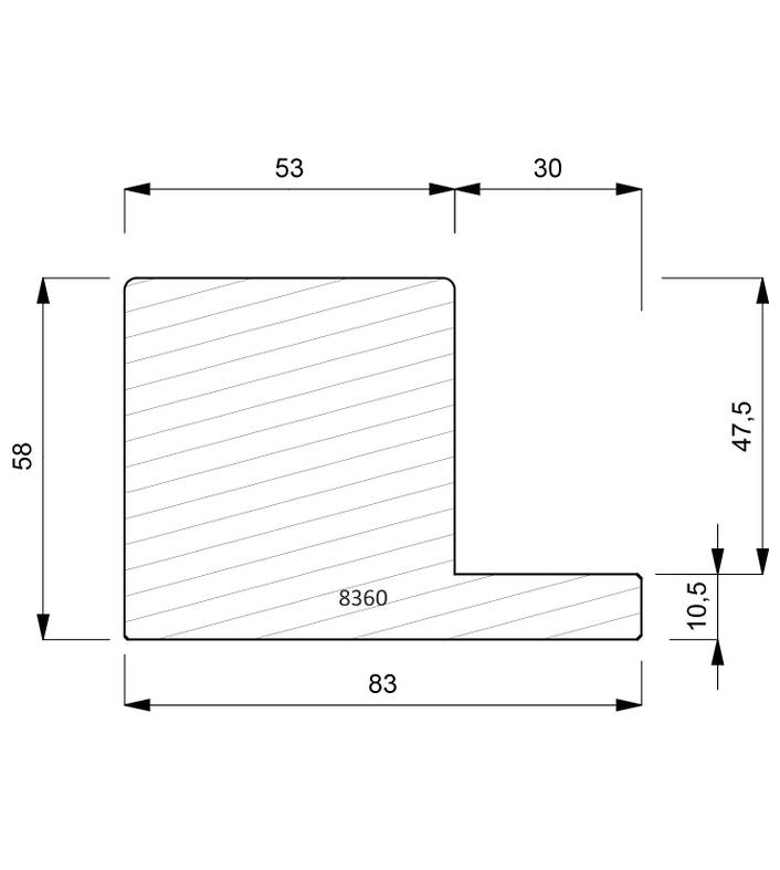 8360 Float Canvas Moulding