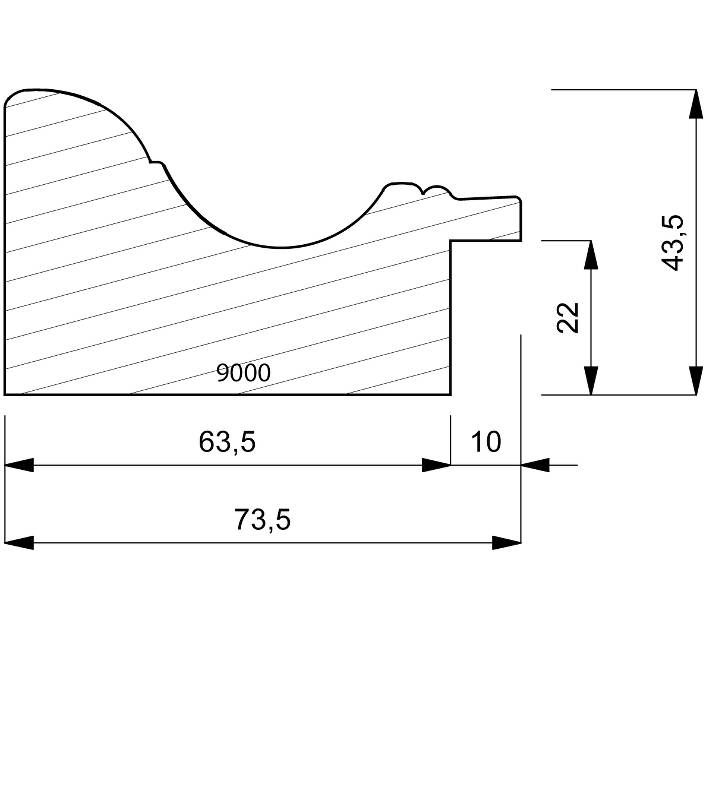 9000 Roanoke Shape Moulding