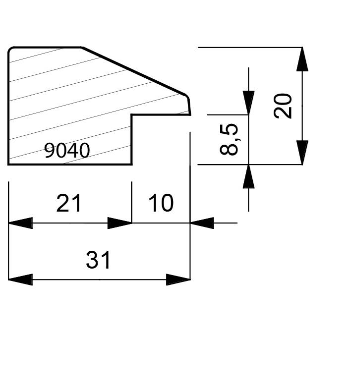 9040 Contemporary Liner