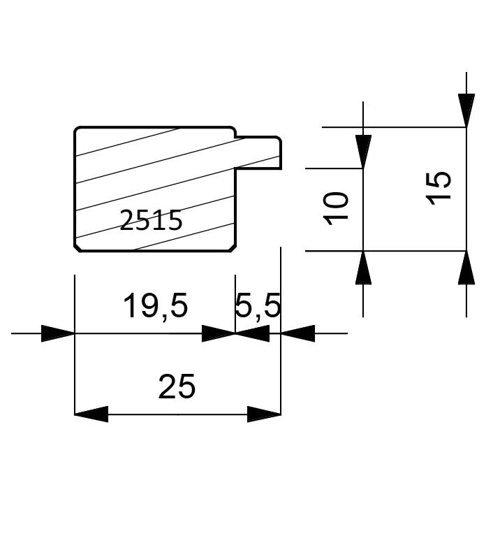 2515 Step Moulding