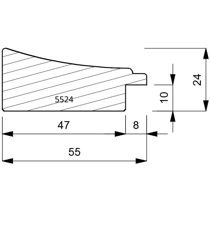 5524 Scoop & Slip Moulding