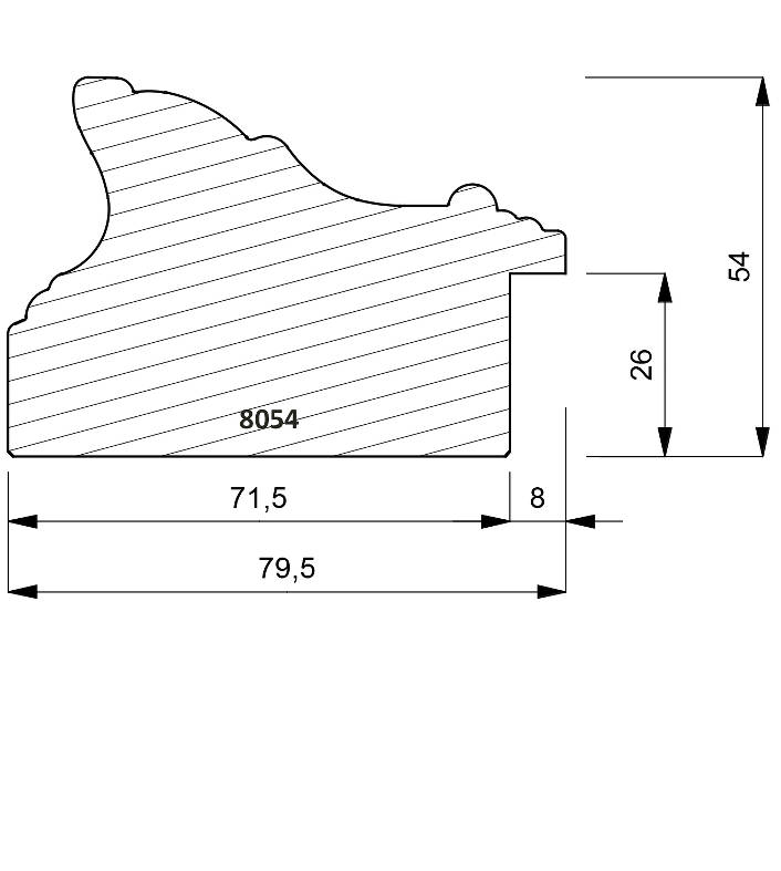 8054 Traditional Shaped Moulding